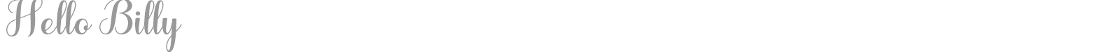 Hello Billy font preview